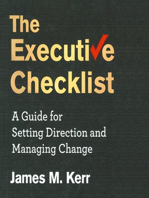 cover image of The Executive Checklist